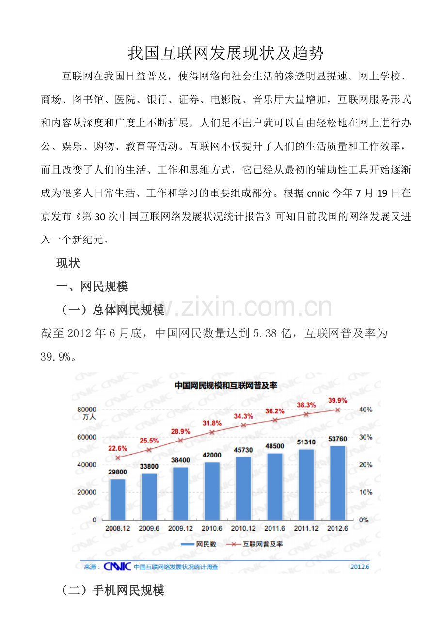 我国互联网发展现状及趋势.doc_第1页