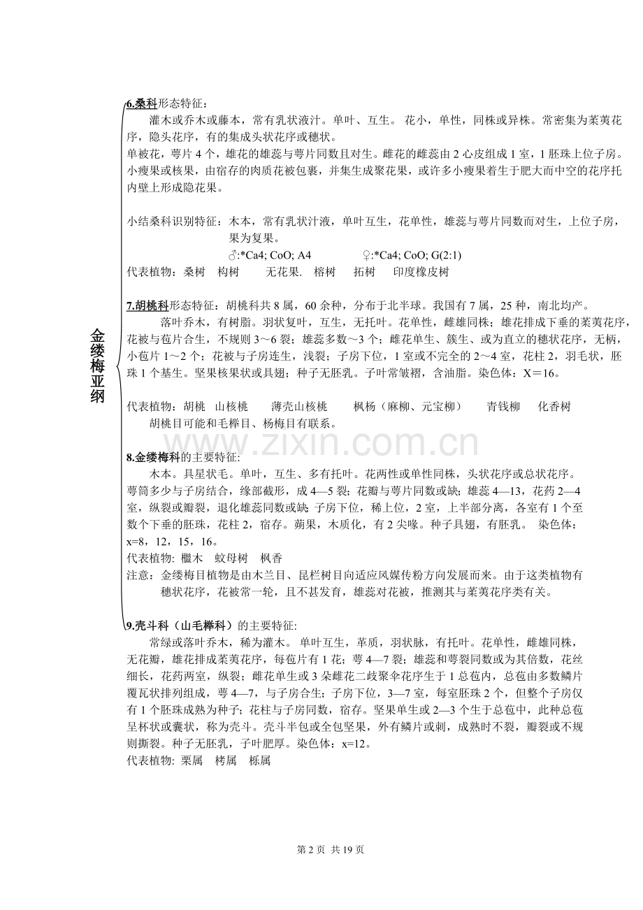 植物学各科特征总结.doc_第2页