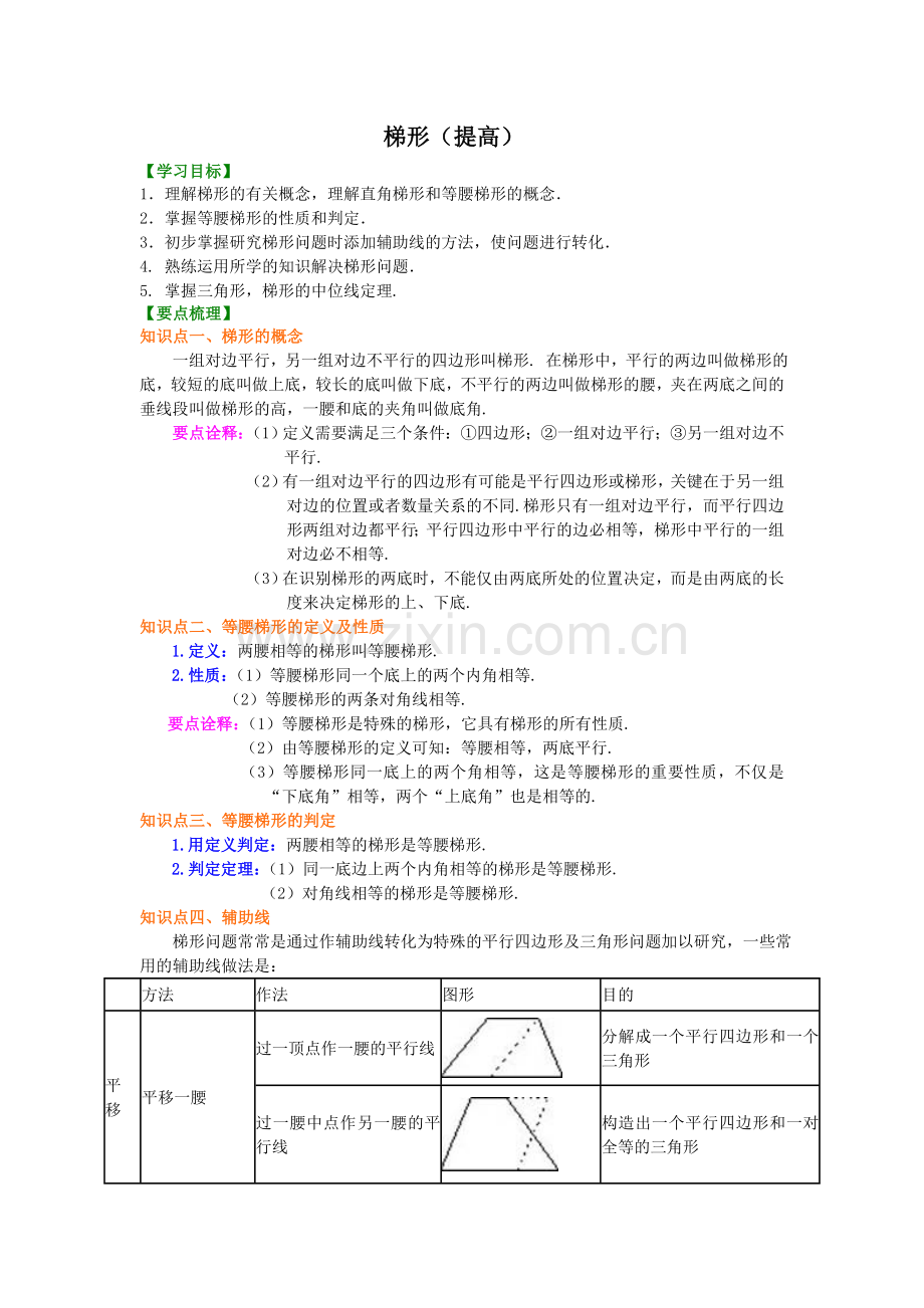 梯形(提高)知识讲解.doc_第1页