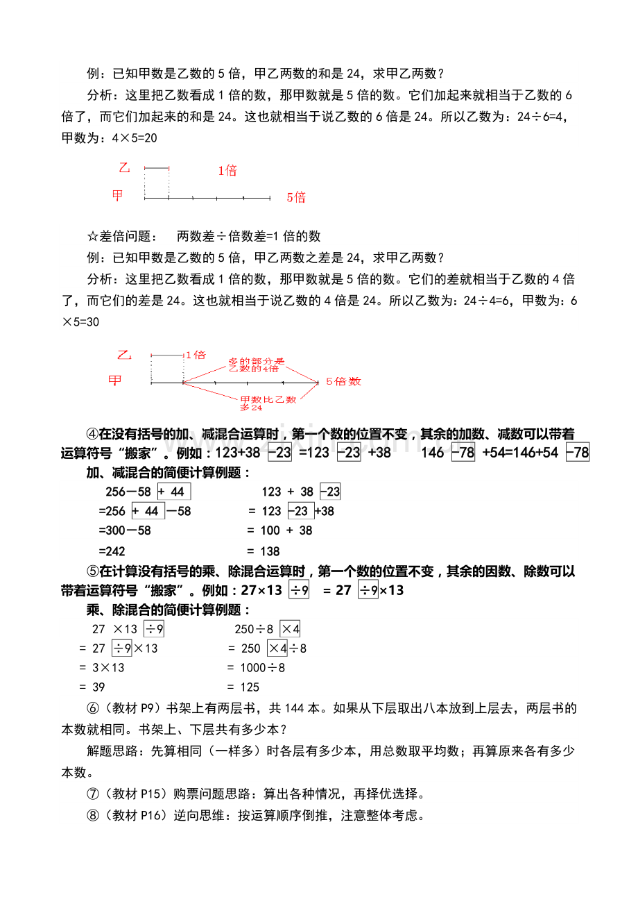 人教版小学数学四年级下册【四则运算】知识篇.doc_第3页