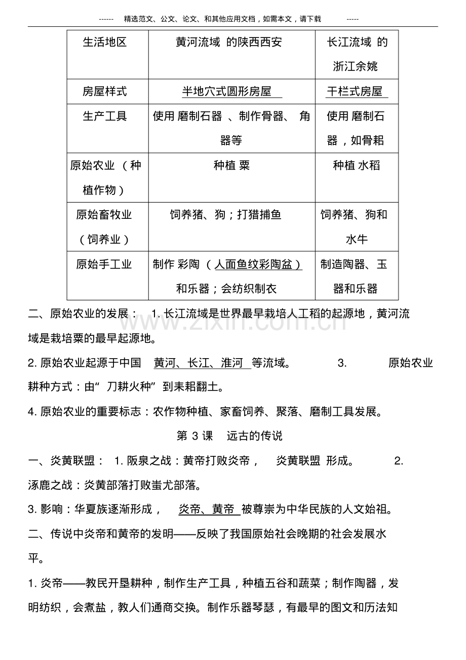 2019人教版七年级历史上册期末复习知识点大全.pdf_第2页