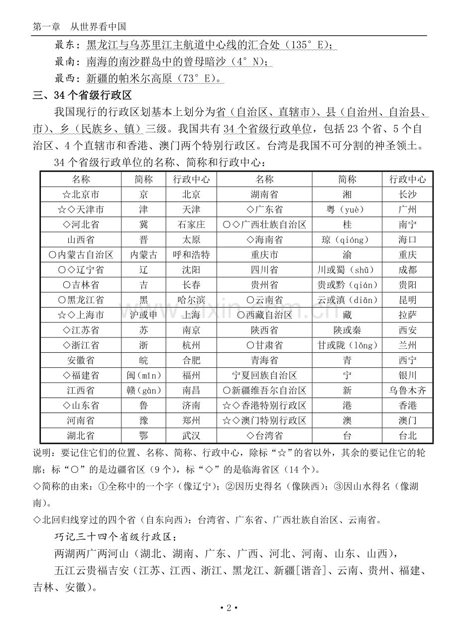 八年级上册地理复习提纲.doc_第2页