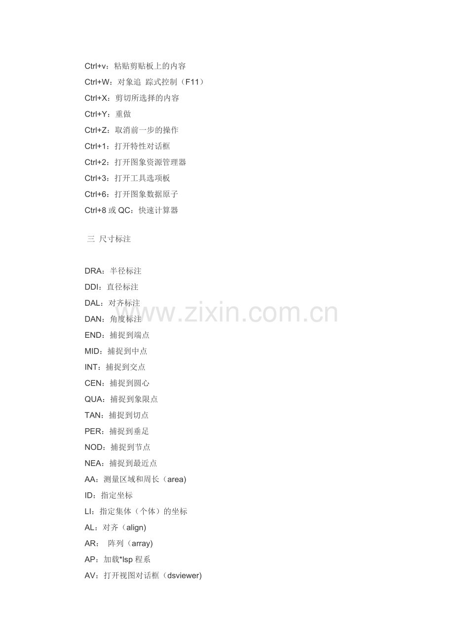 CAD常用命令、快捷键和命令说明大全2017-2-18.doc_第2页