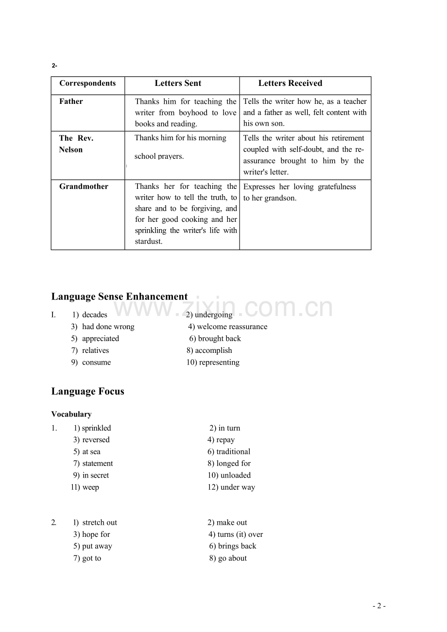 全新版大学英语综合教程第二版第三册课后习题答案-第五单元.doc_第2页