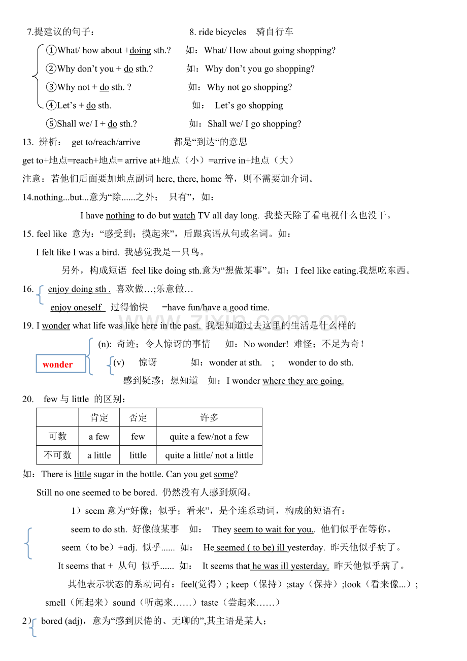 -人教版八年级上册英语知识点总结.doc_第2页