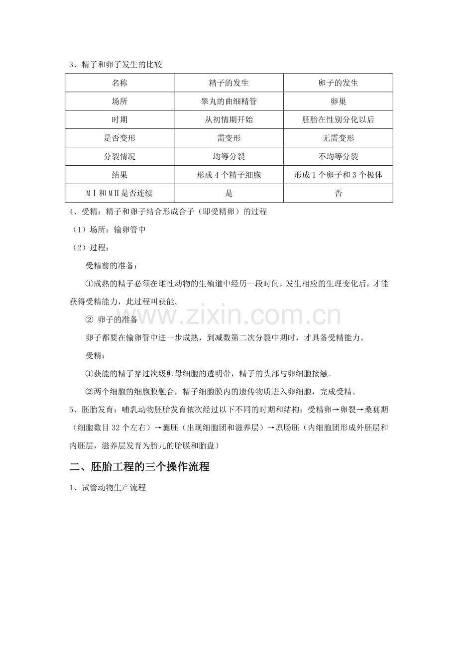 生物选修三胚胎工程知识点.doc_第2页