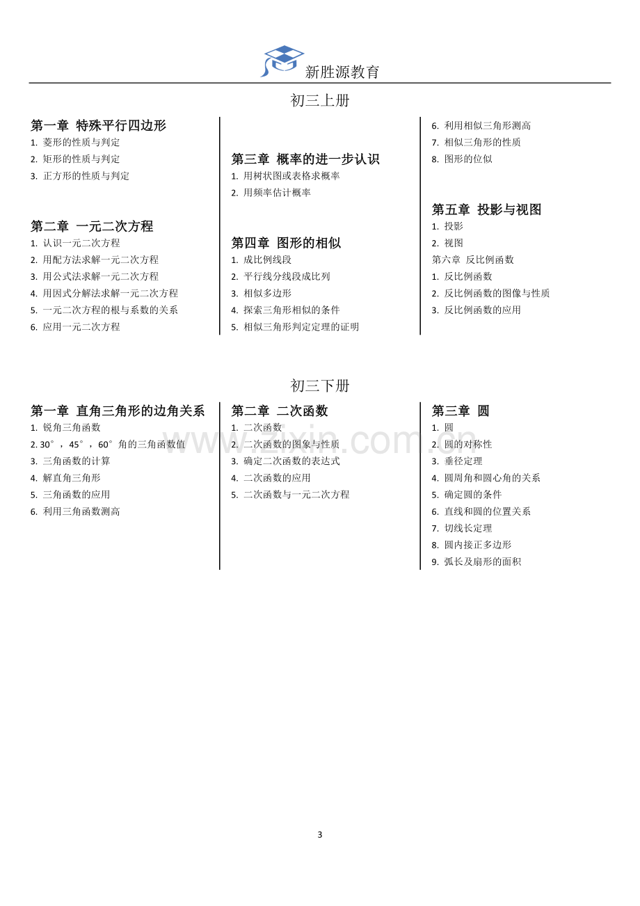 深圳初中数学目录(新课标北师大版).doc_第3页