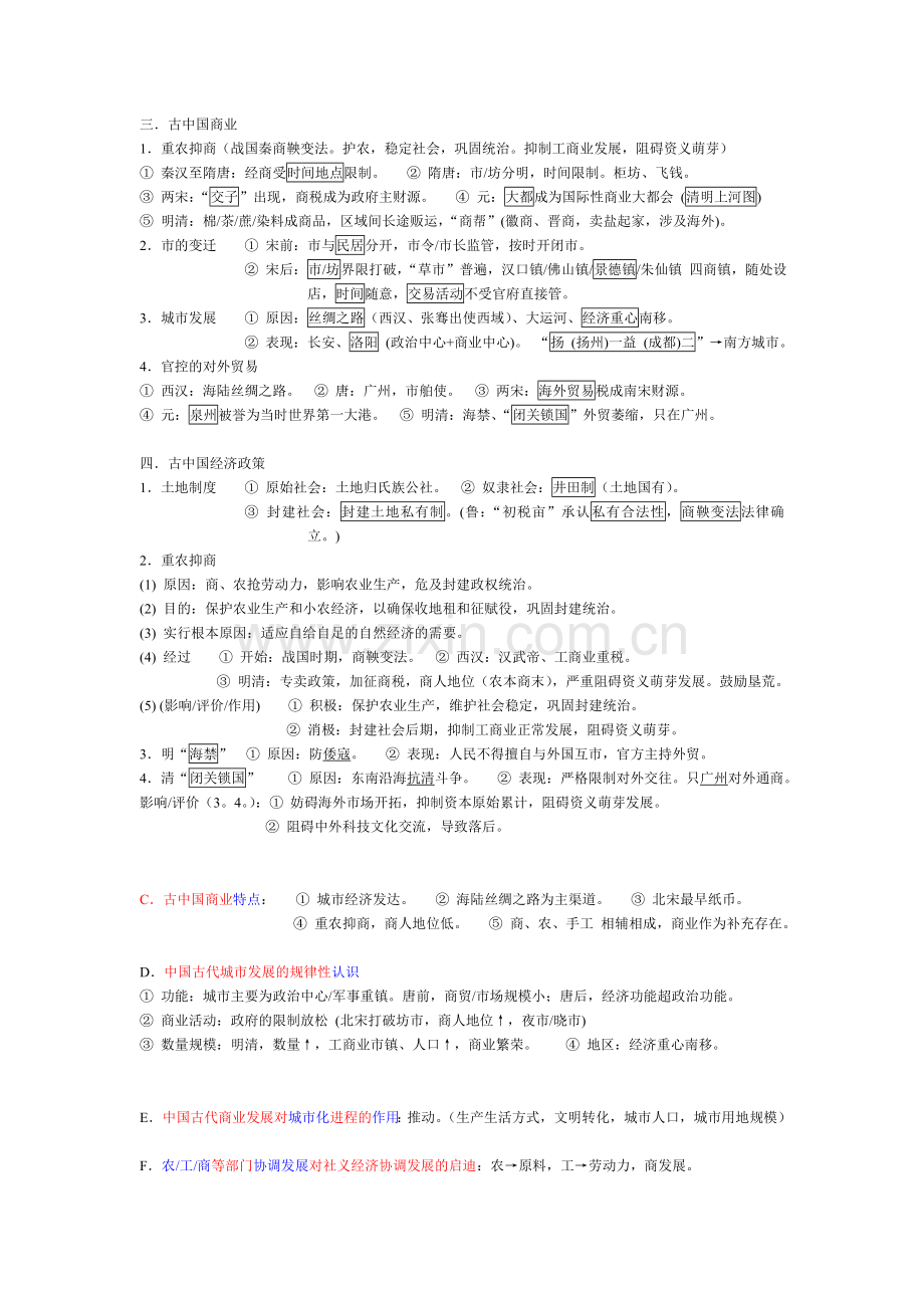 高中历史必修二(经济)最全知识点与延伸.doc_第2页