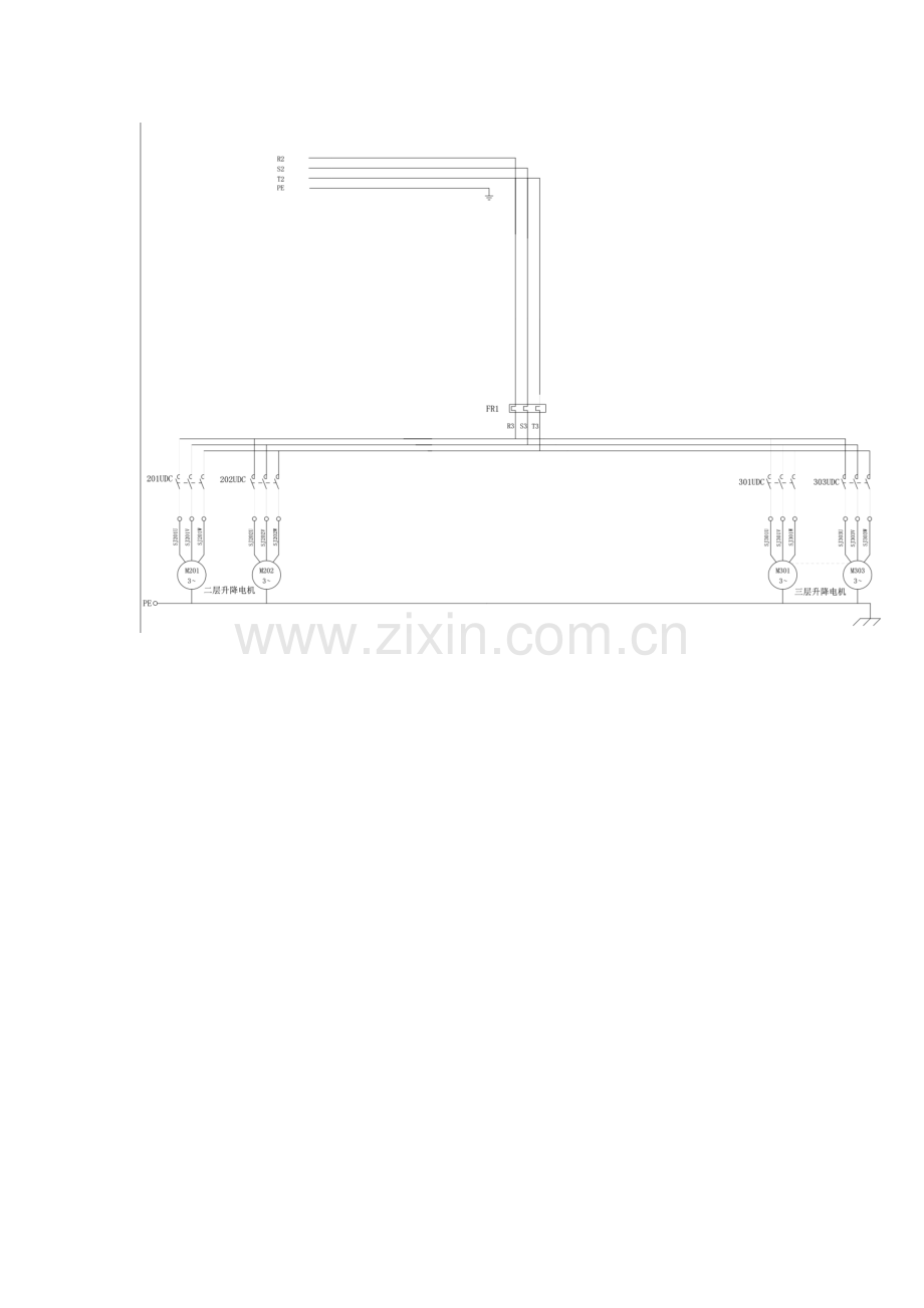 3层7车位升降横移类立体车库电气原理图.doc_第2页