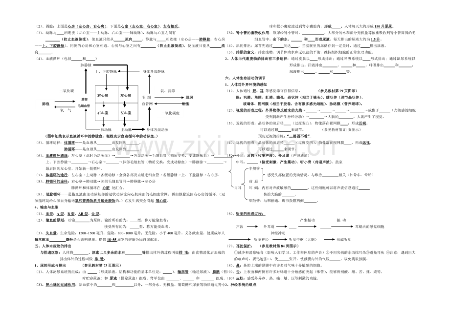 新人教版生物七年级下册知识点填空题.doc_第3页