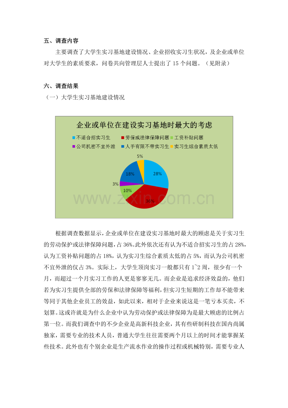 关于大学生实习基地建设及实习情况调查报告.doc_第2页