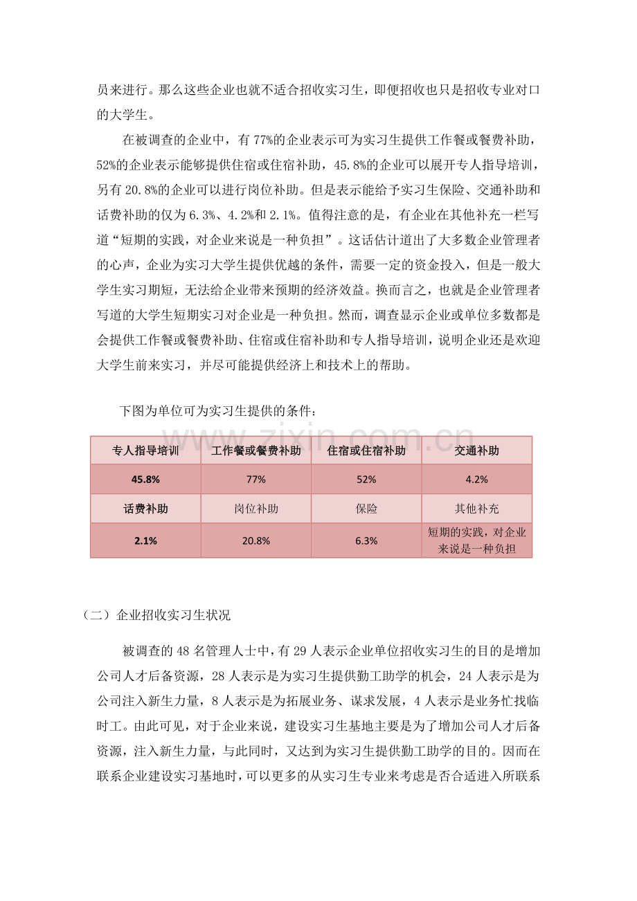 关于大学生实习基地建设及实习情况调查报告.doc_第3页