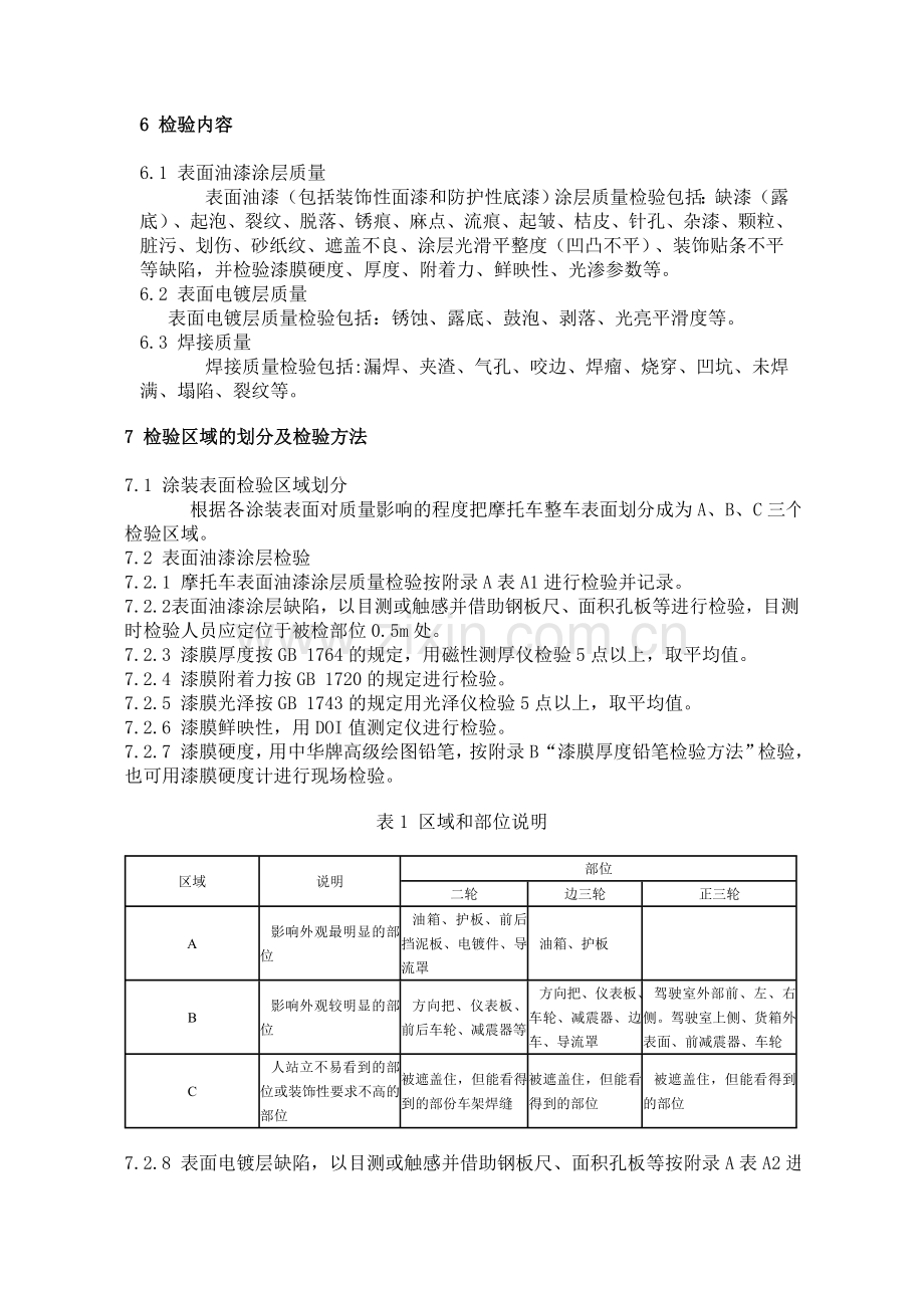 QC T 29117.3-1993摩托车产品质量检验 整车外观质量评定办法.doc_第3页