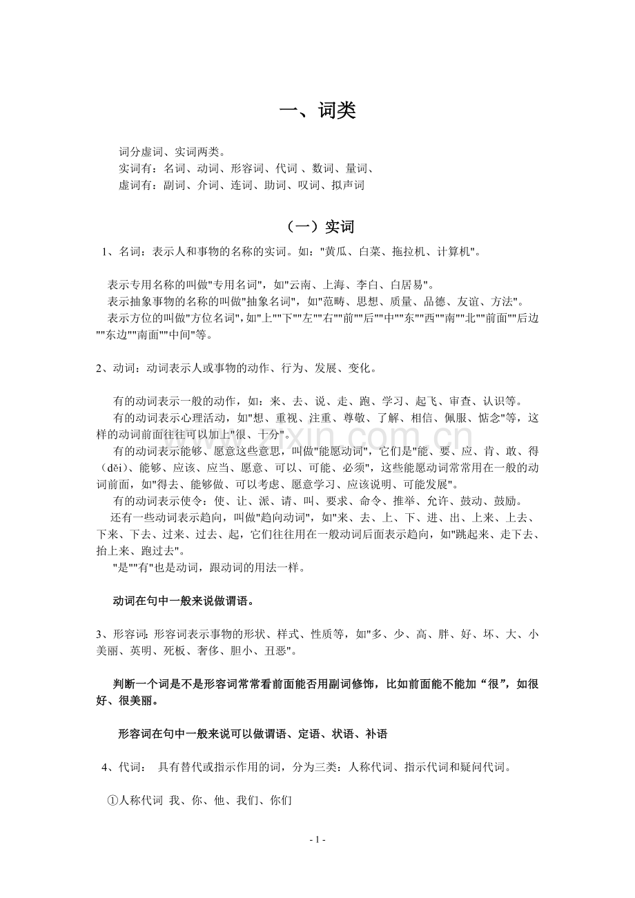 现代汉语语法知识体系(答案).doc_第1页