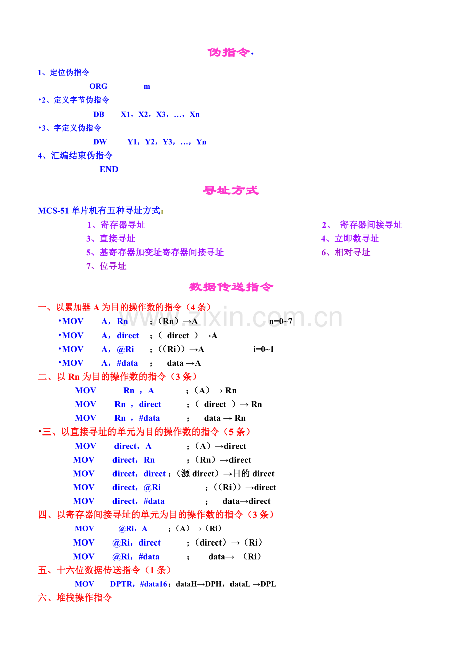 汇编语言最全指令表.doc_第1页