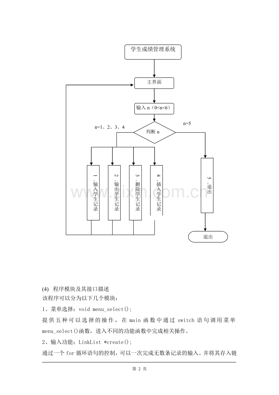 数据结构课程设计(附代码).doc_第2页