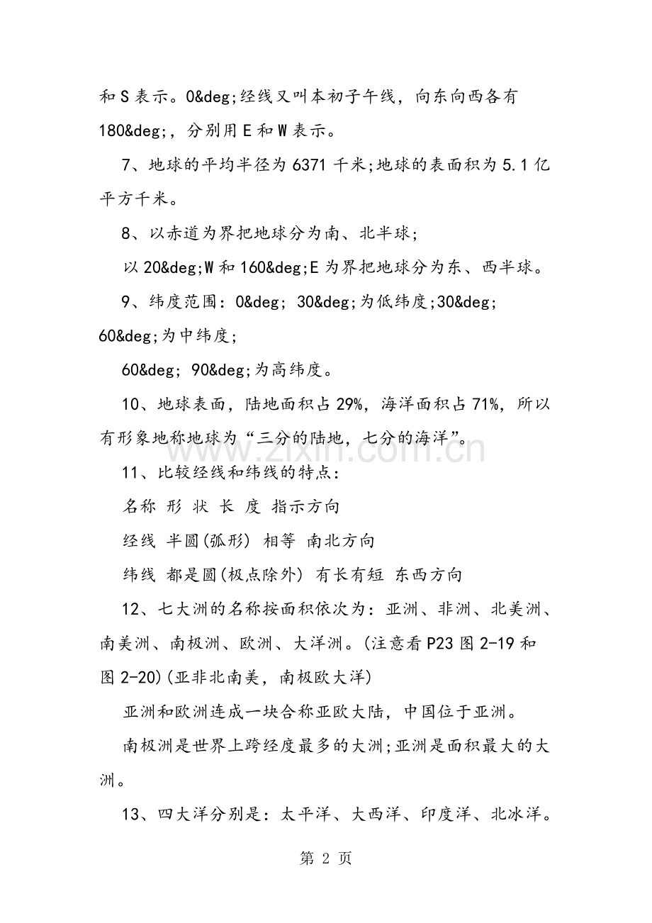 初一地理知识点复习总结188.pdf_第2页