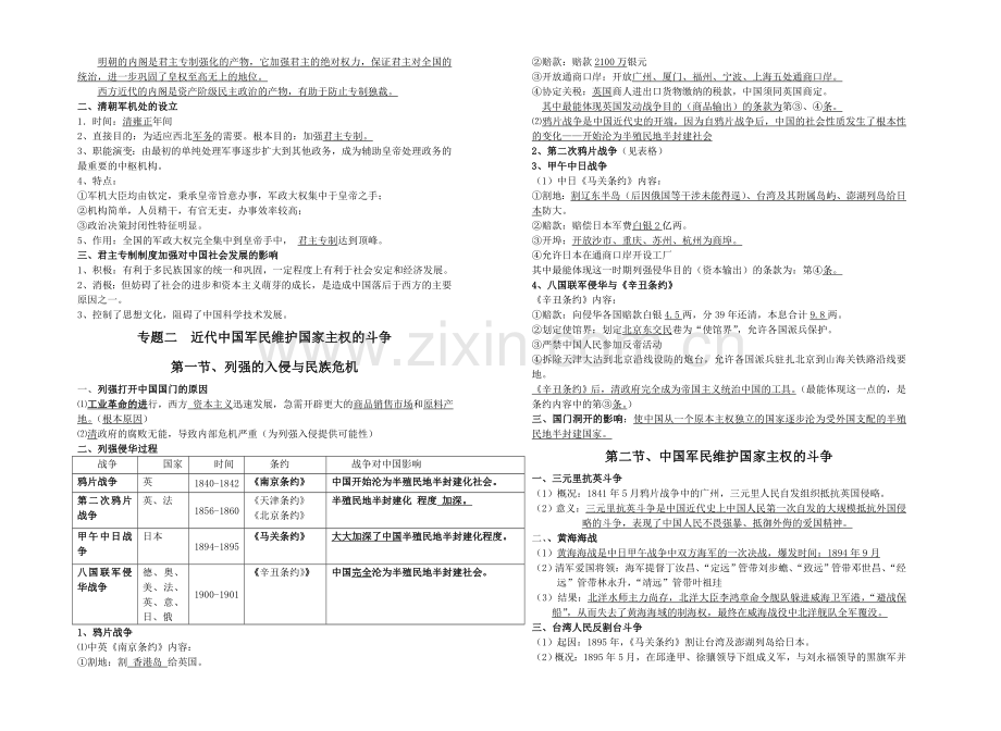 高中历史必修一知识点整理(人民版)(2).doc_第3页