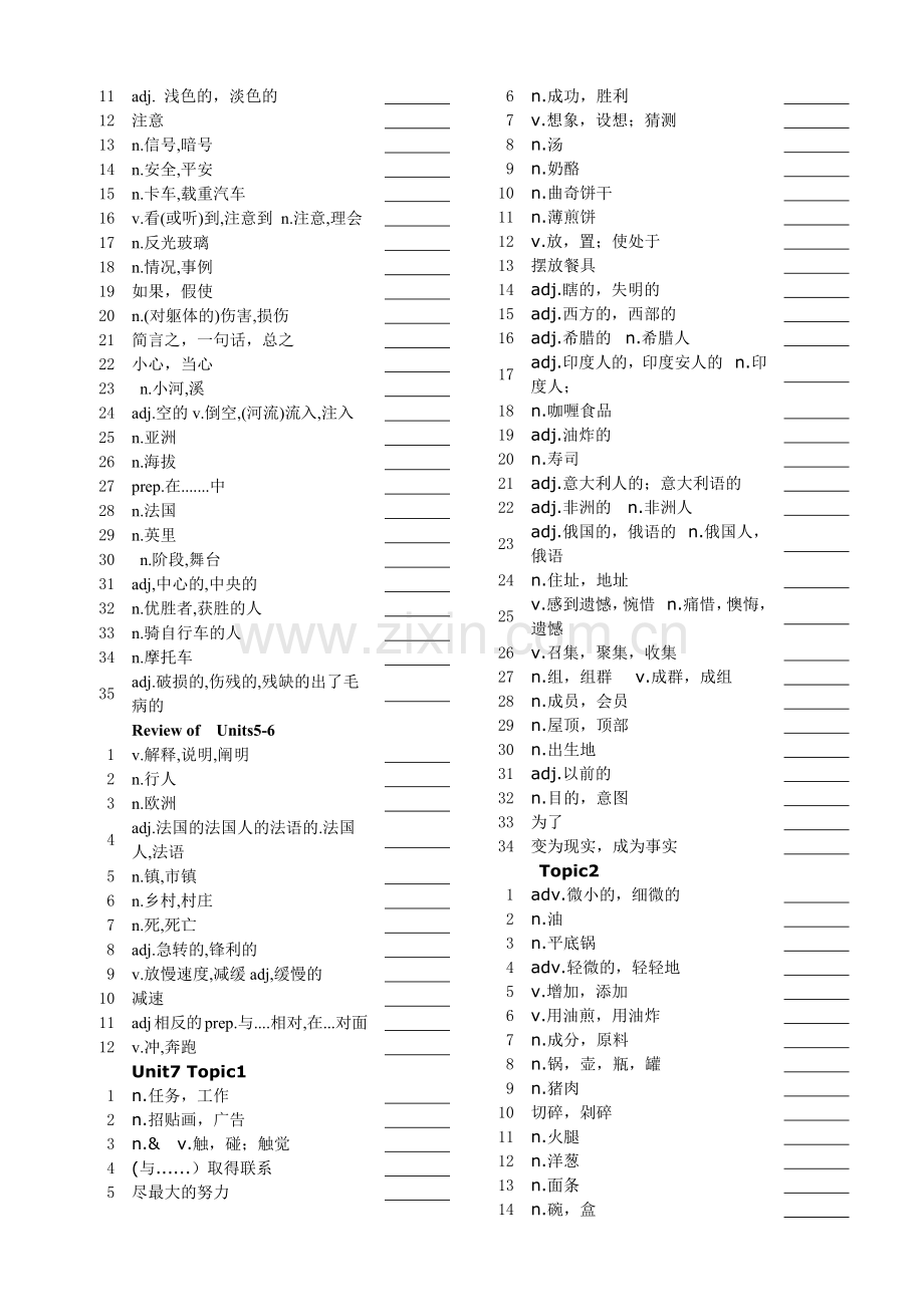 2018仁爱英语八年级下册单词默写版.doc_第3页