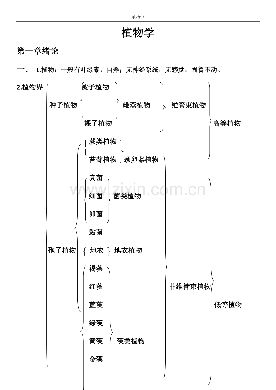 植物学知识点总结.doc_第1页