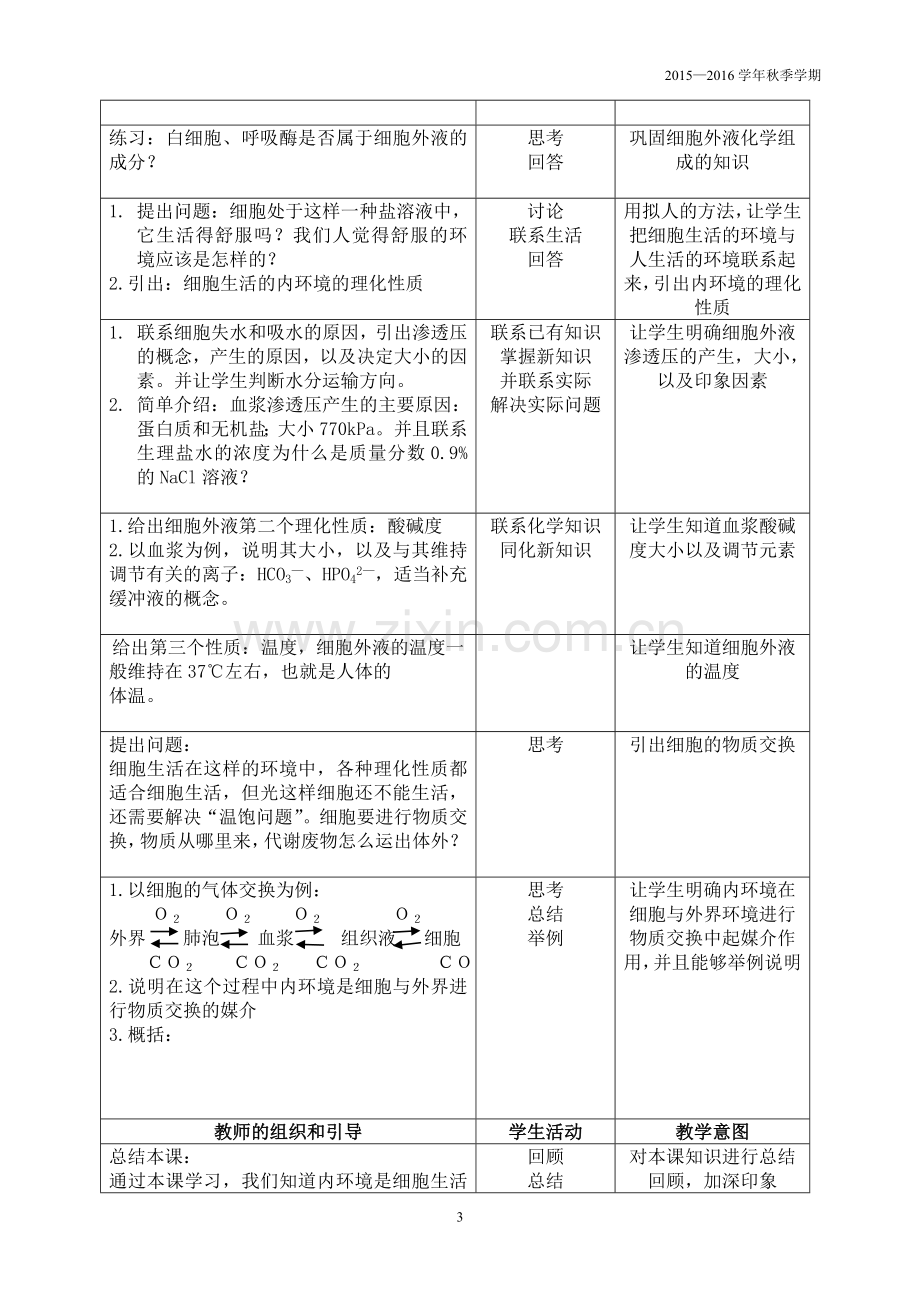 高中生物必修一三稳态与调节全套教案(新人教版).doc_第3页