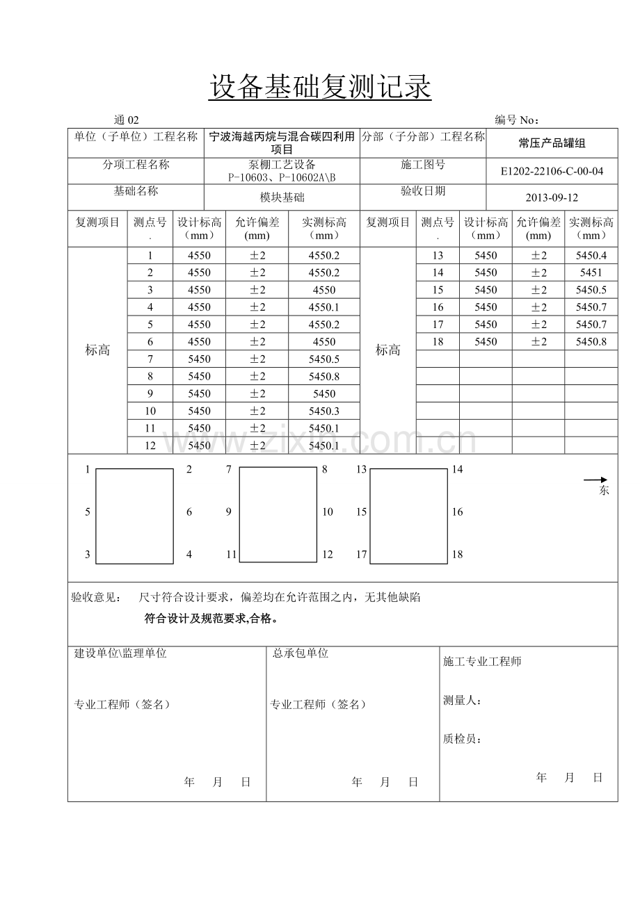 设备基础复测记录.doc_第3页