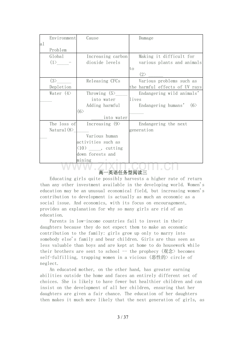 高一英语任务型阅读专项训练.doc_第3页