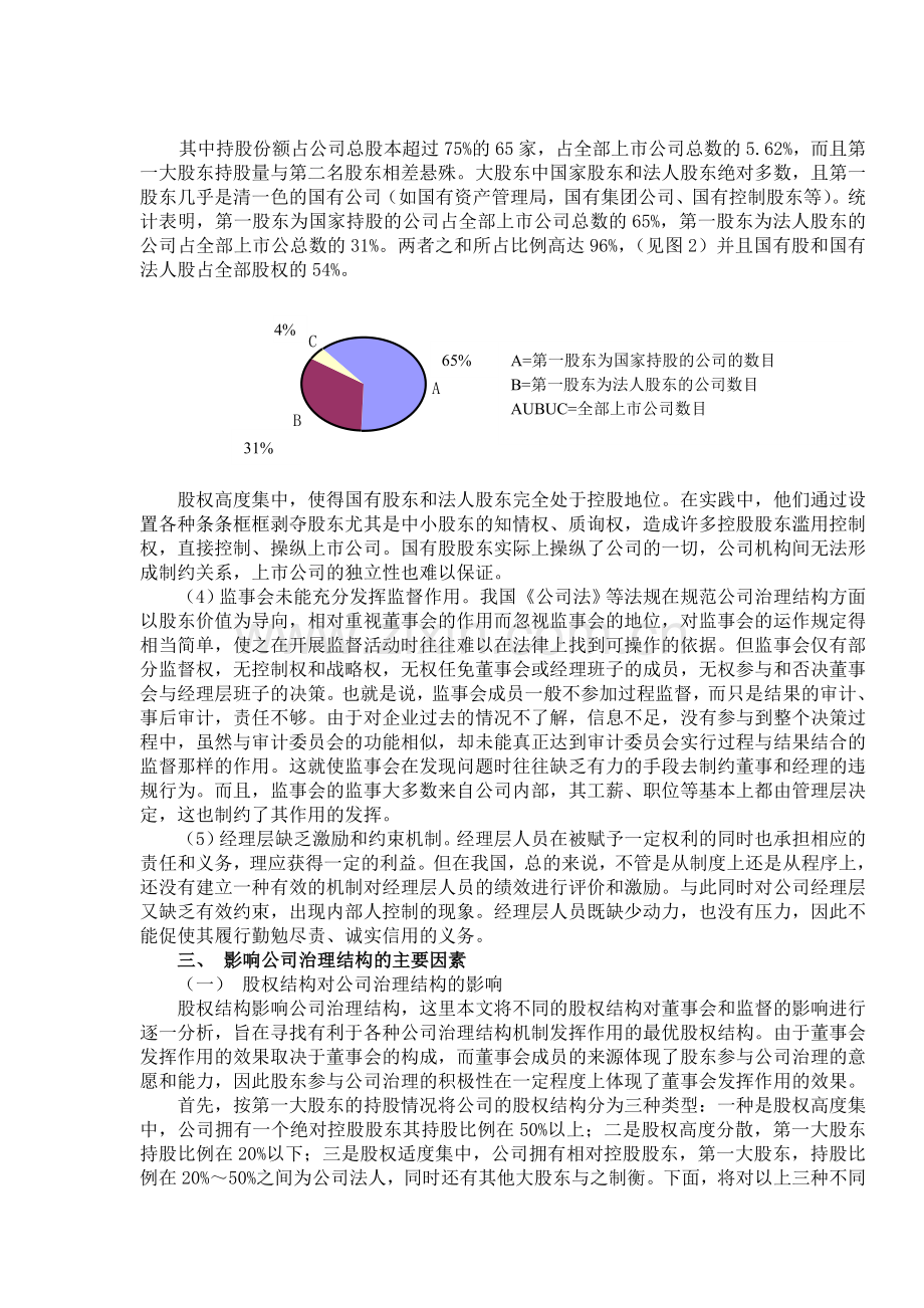 我国上市公司的治理结构的现状及完善措施(初稿).doc_第3页