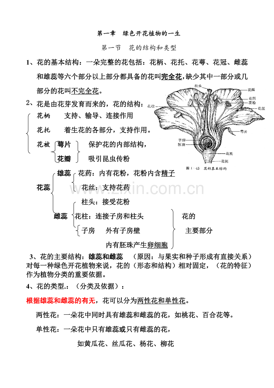 济南版生物八年级上册复习提纲.doc_第1页