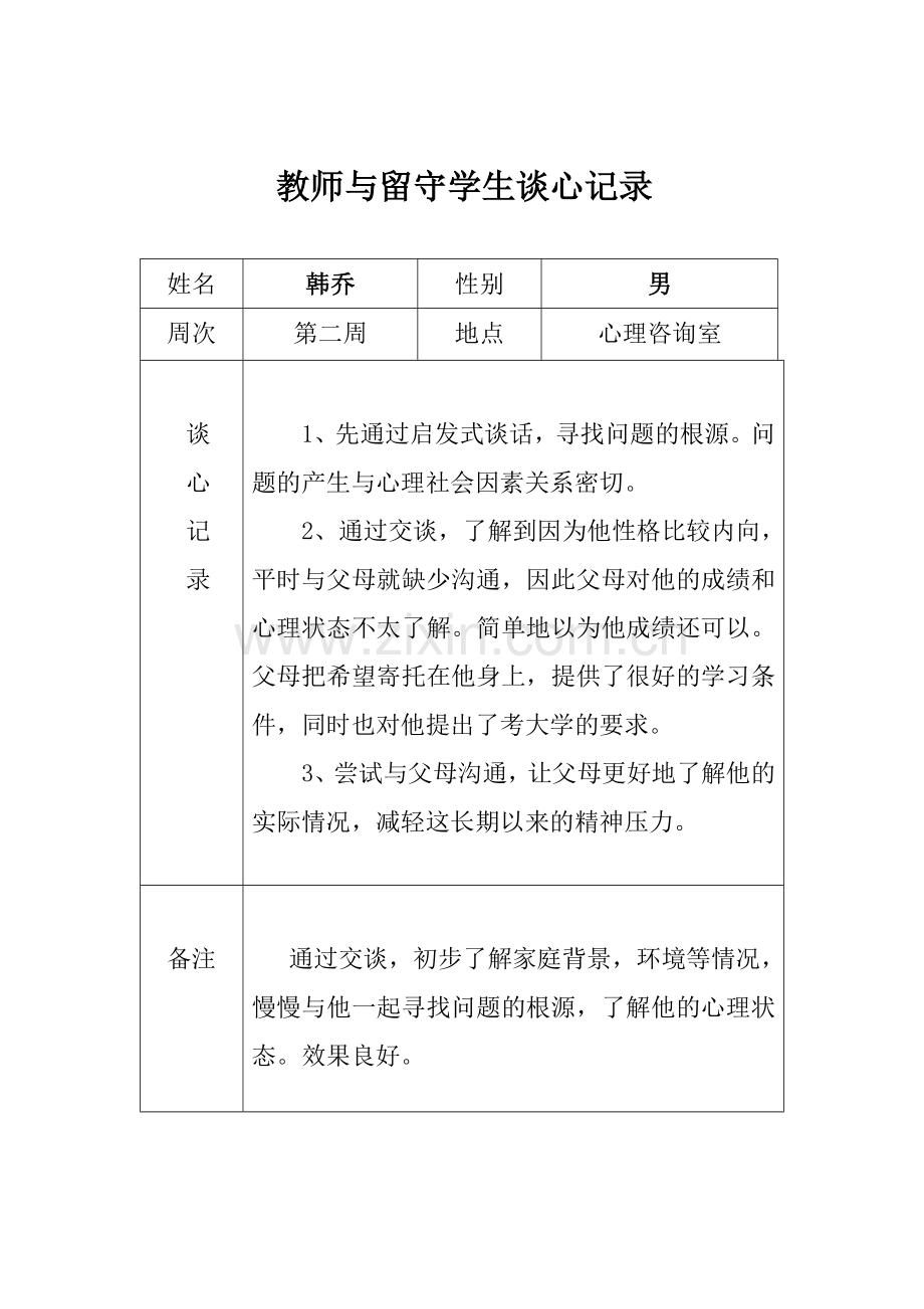 小学谈心记录.doc_第2页