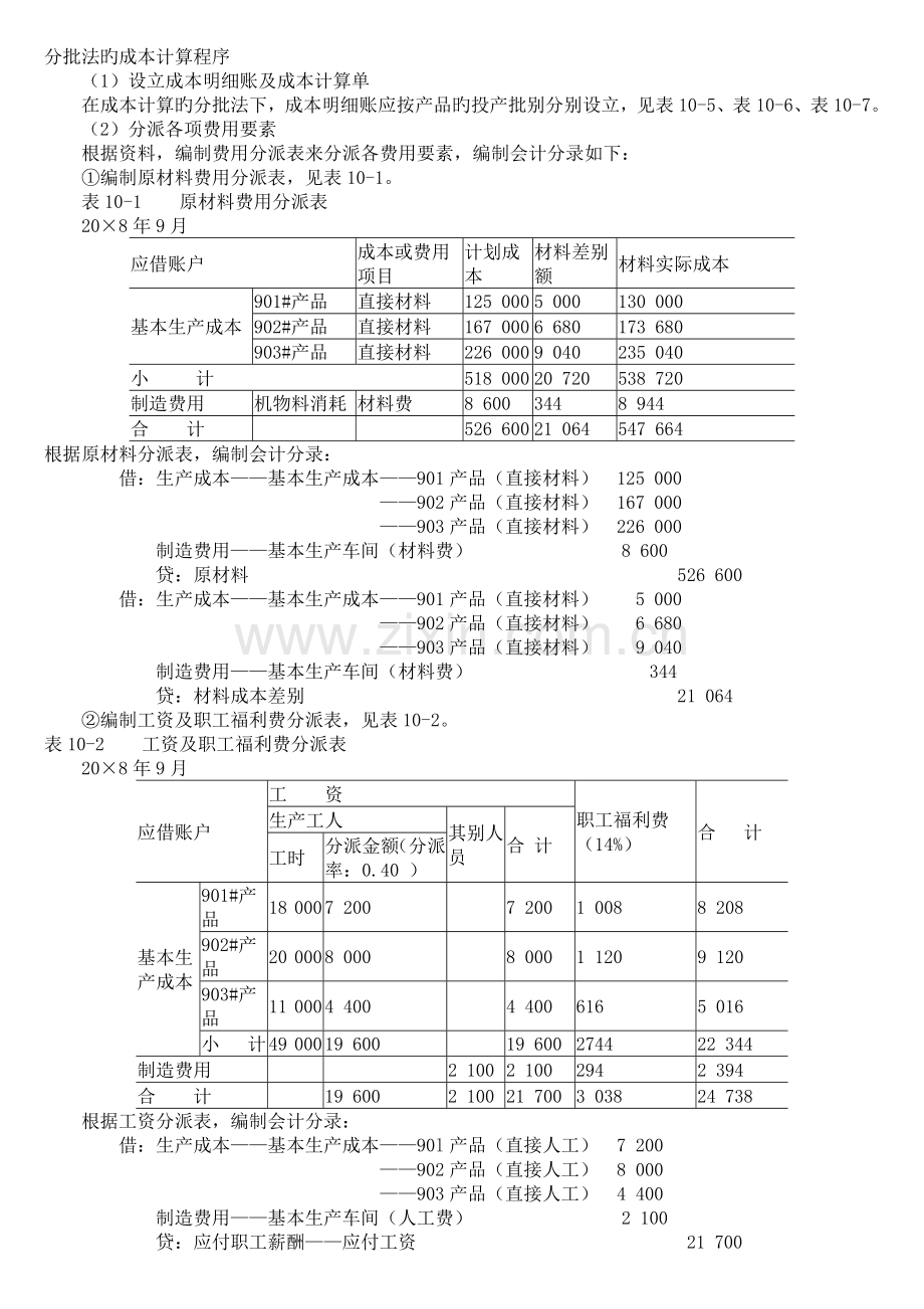 分批法的成本计算程序.doc_第1页