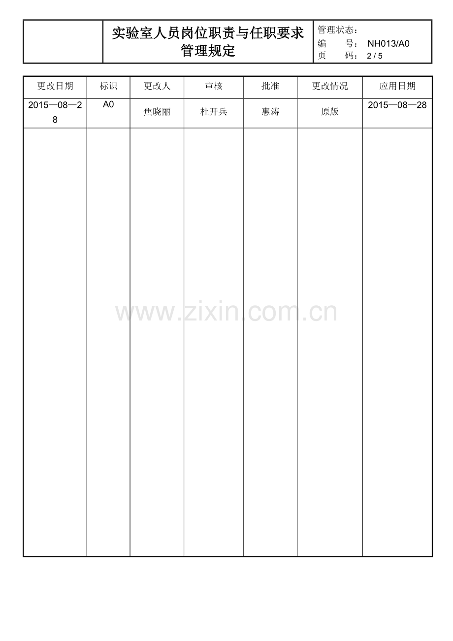 实验室人员岗位职责与任职要求管理规定.doc_第2页