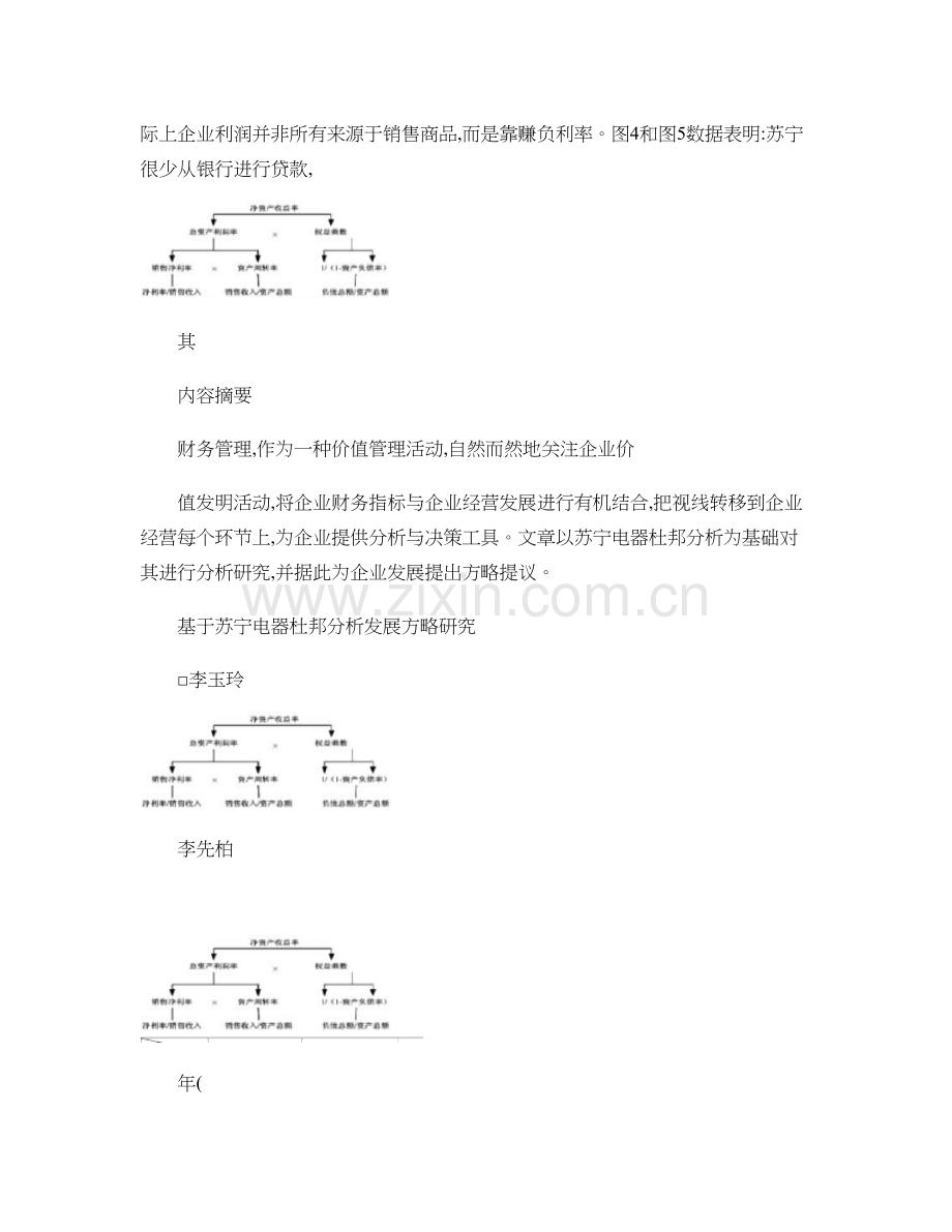 基于苏宁电器杜邦分析的发展策略研究.doc_第3页