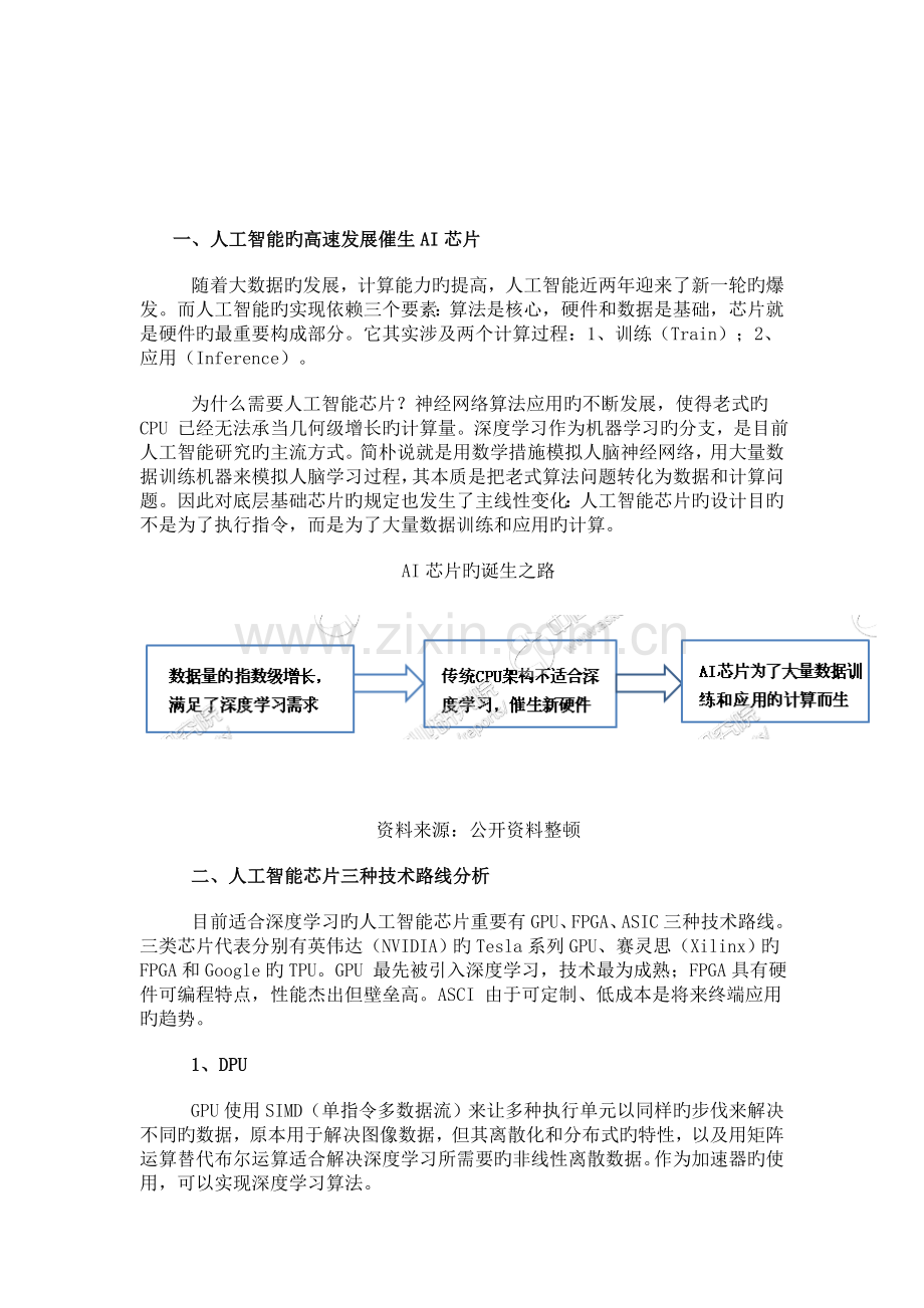 全球及中国人工智能芯片行业市场前景研究报告.doc_第2页