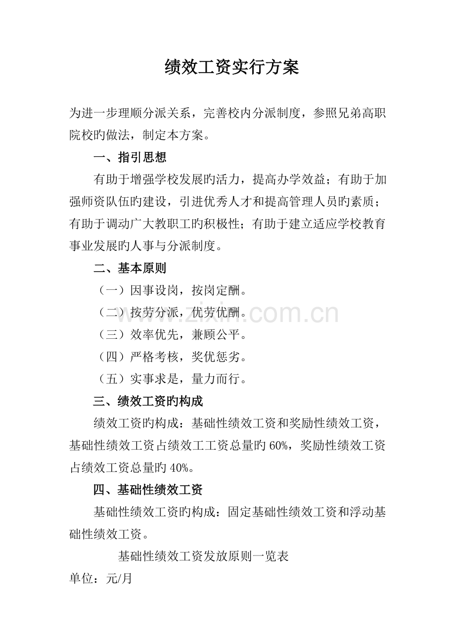 绩效工资方案讲解.doc_第1页