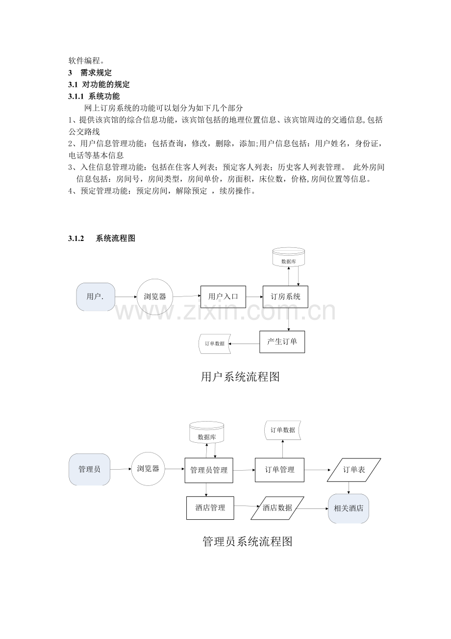 酒店订房系统需求说明书.doc_第2页