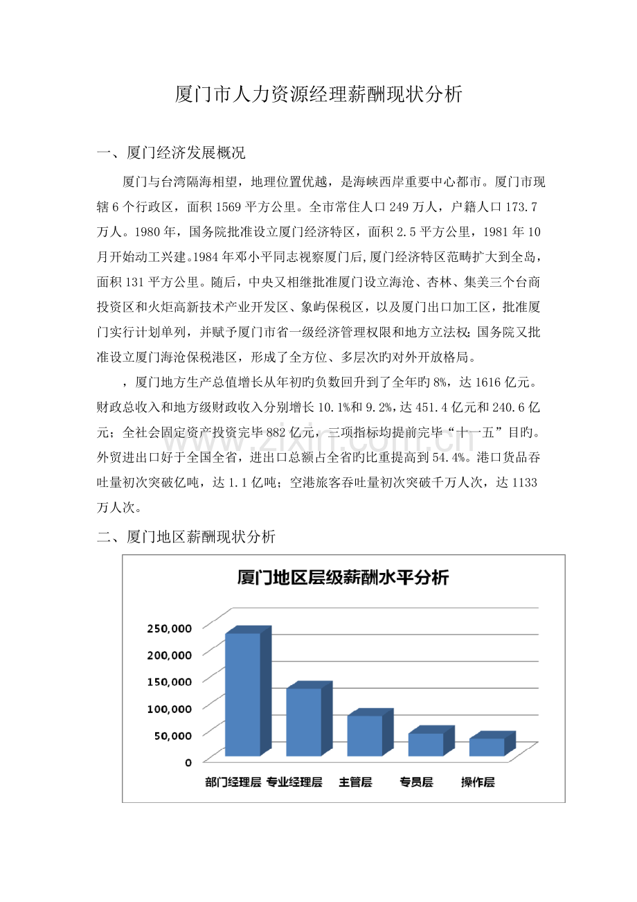 11厦门市人力资源经理薪酬现状分析.doc_第2页