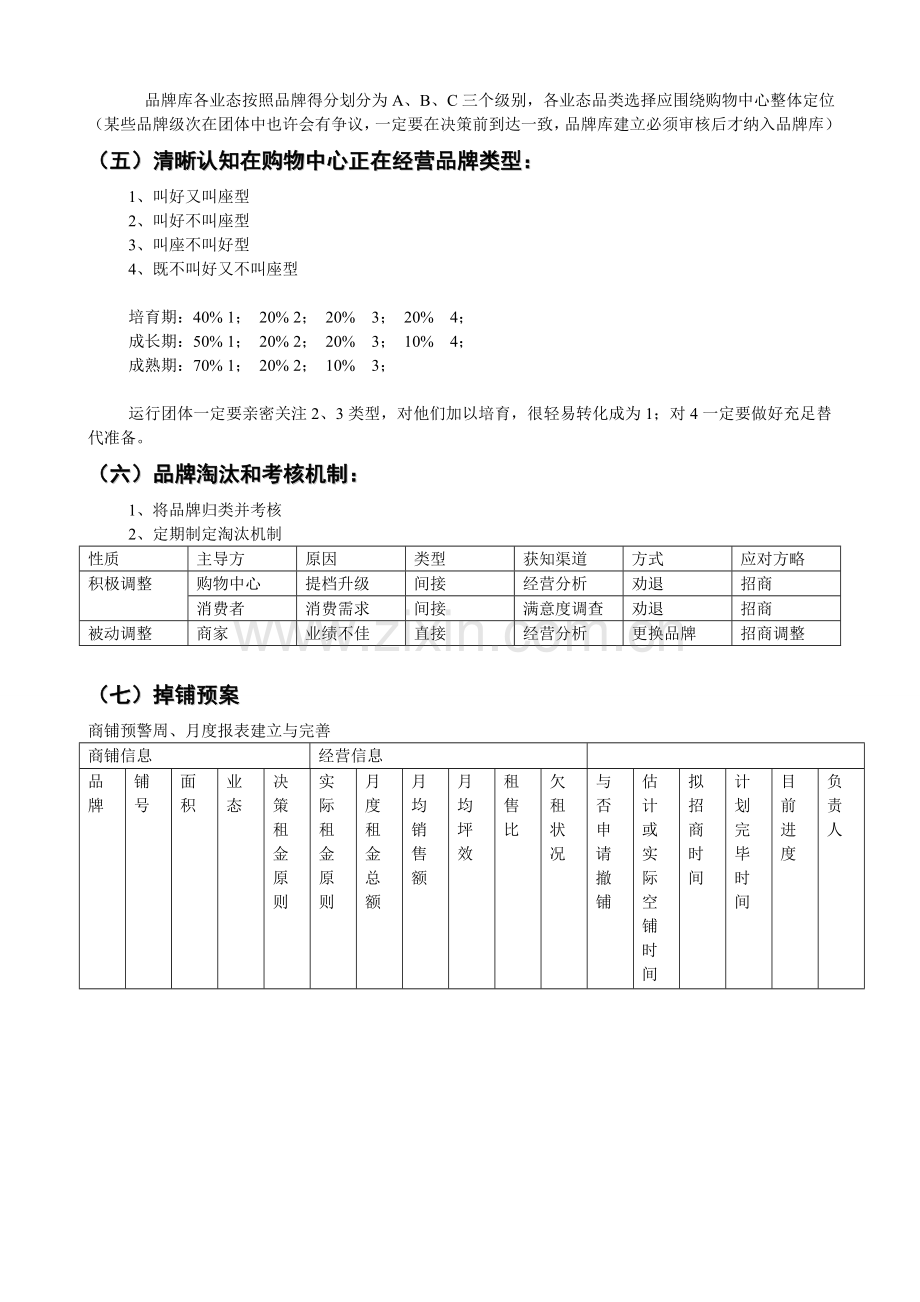 购物中心开业后品牌调整与运营管理.doc_第2页