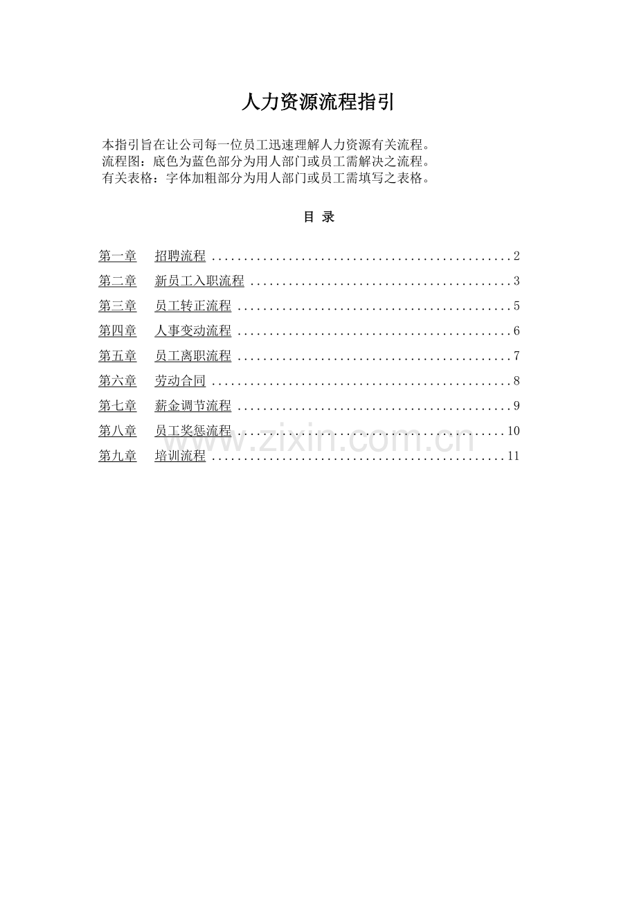 人力资源流程指引.doc_第1页