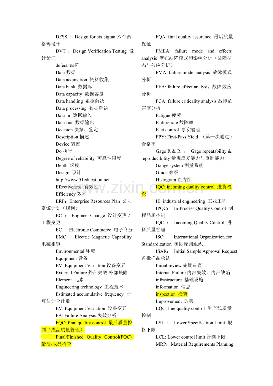 质量质检英语词汇.doc_第2页