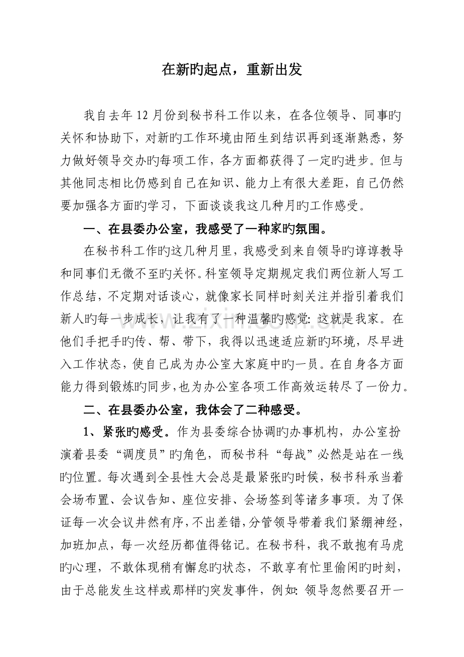 年度县委办公室秘书科工作个人总结.doc_第1页