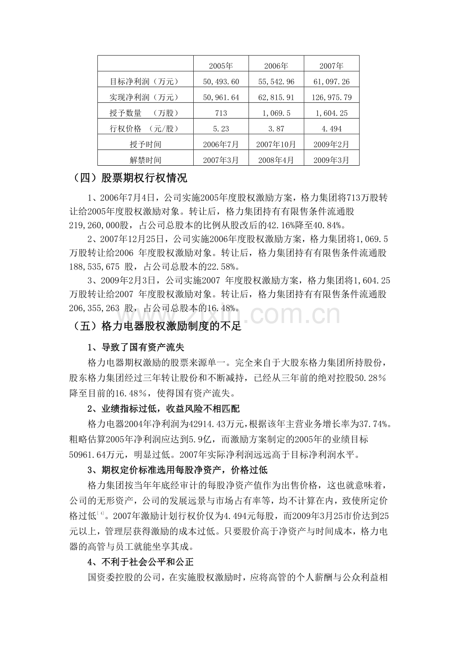 经营者激励格力电器股权激励的案例分析.doc_第3页