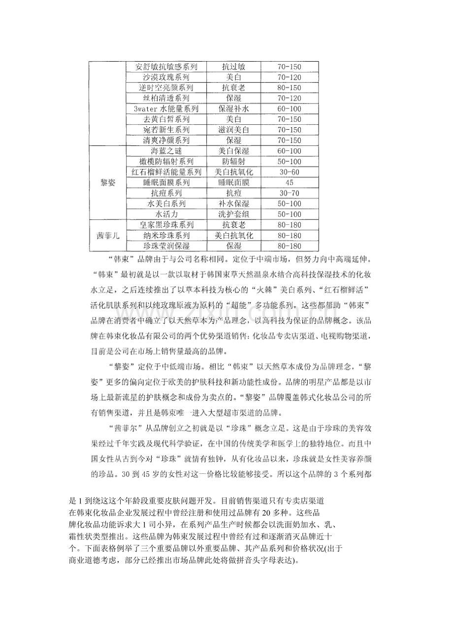 韩束化妆品公司中国渠道市场品牌战略.doc_第2页