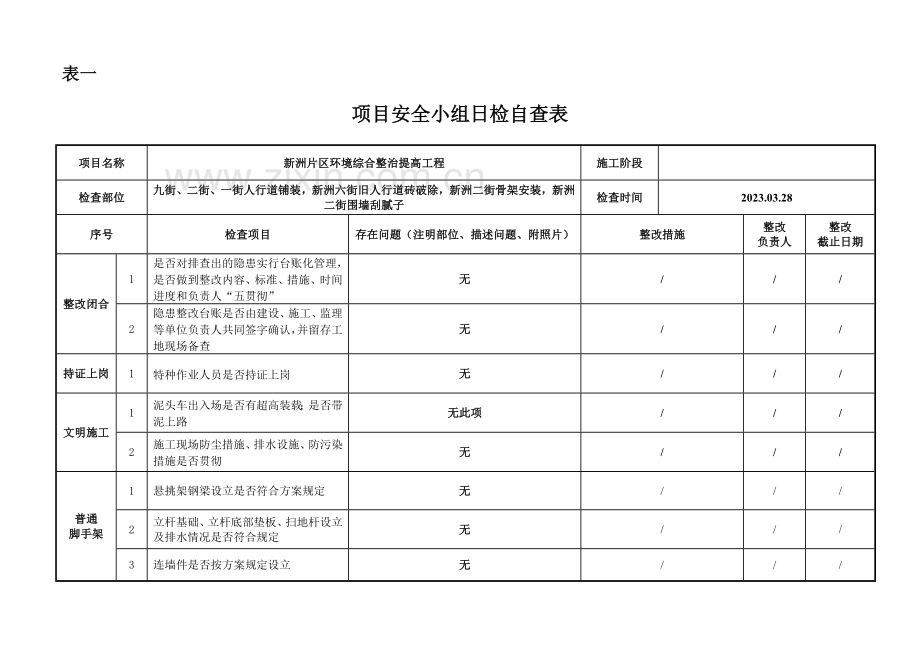 三级三层安全日检周检月检自检表格.doc_第3页