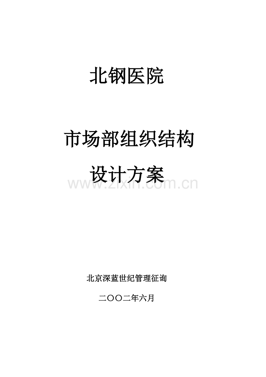 市场部组织结构设计方案.doc_第1页