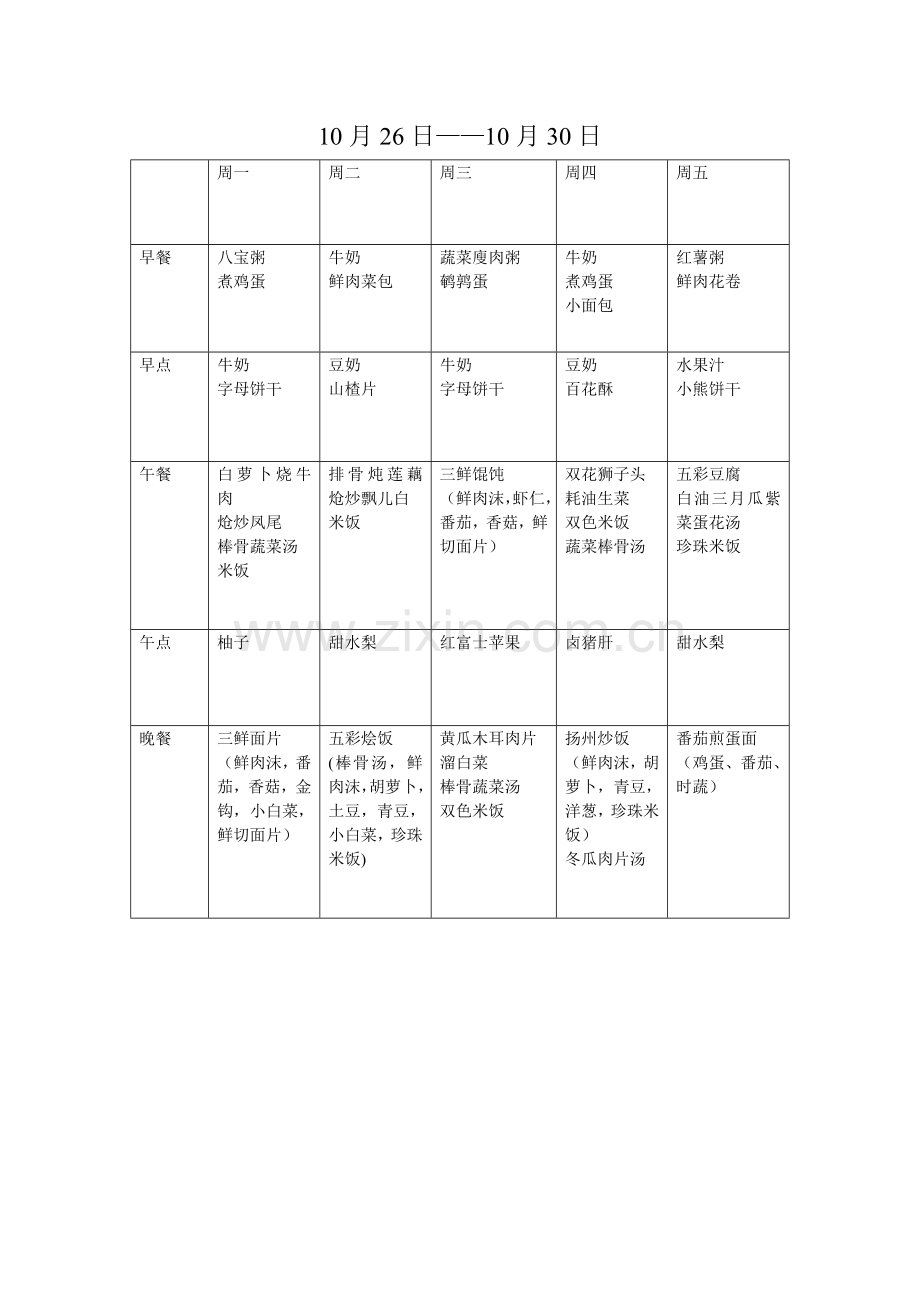 一日三餐两点幼儿园食谱.doc_第3页