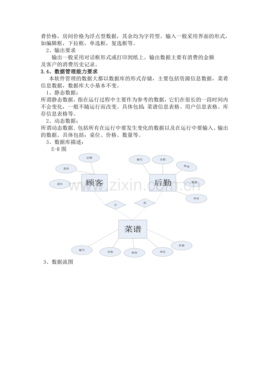 餐饮管理系统需求分析报告.doc_第3页