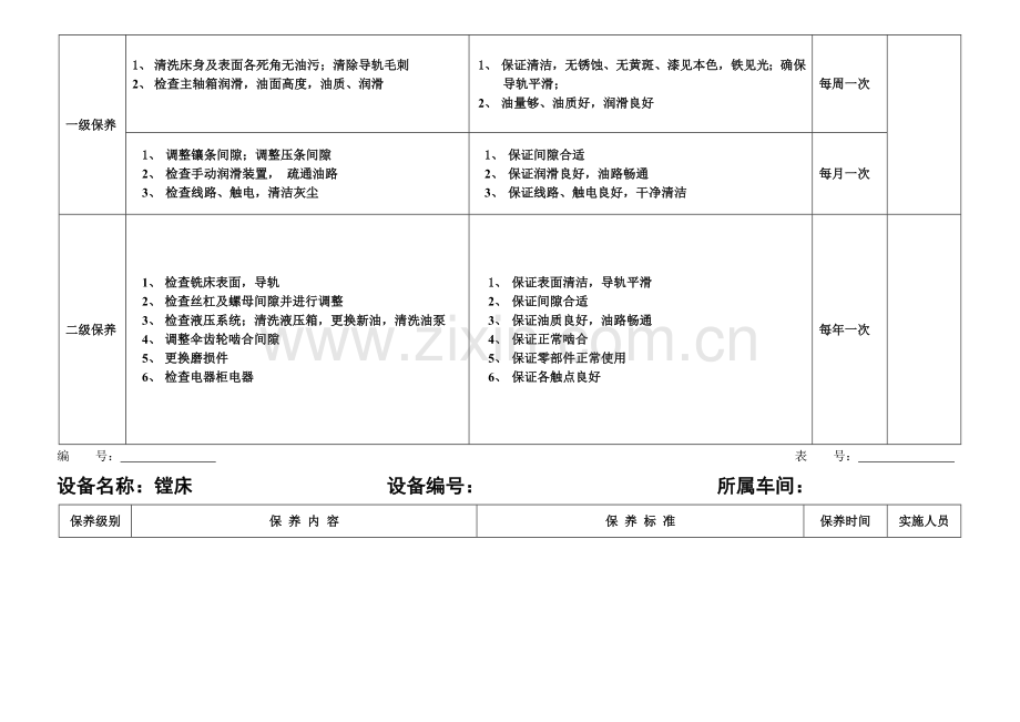 设备保养计划机加工车间.doc_第3页