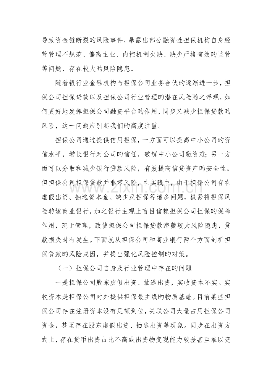 融资性担保公司风险及解决措施.doc_第2页