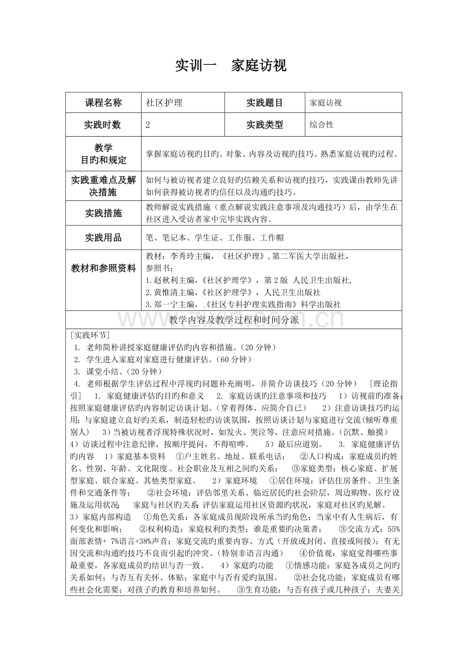 《社区护理》实训指导.doc_第2页